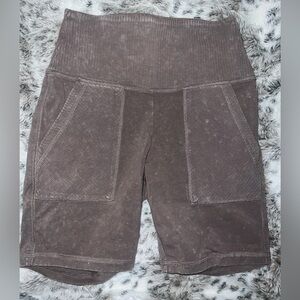 Aerie | Women's Distressed Grey Bike Shorts